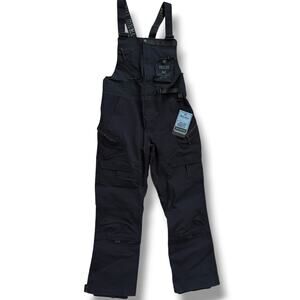 Trew Gear X Dovetail Rock Creek Work Bibs Womens Sz Small 32.5" Solid Black